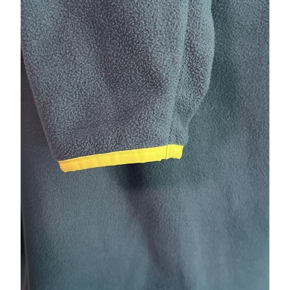 Columbia PFG Sweater Mens XL Navy Blue Fleece 1/4 Snap Mock Neck Pocket Pullover - Picture 6 of 14